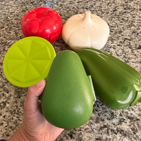 Tupperware Set of Fruit and Vegetable Shaped Containers - Picture 3 of 4